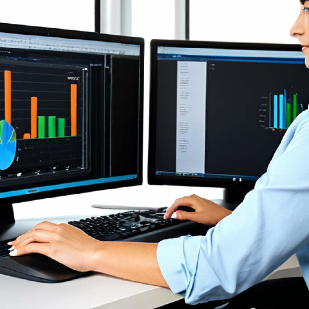 목 통증 보험 적용 치료법 - Ergonomic Workstation Setup**
"A woman working at an ergonomic workstation, demonstrating proper po...