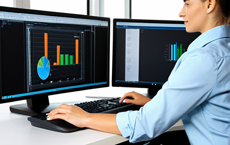 목 통증 보험 적용 치료법 - Ergonomic Workstation Setup**

"A woman working at an ergonomic workstation, demonstrating proper po...