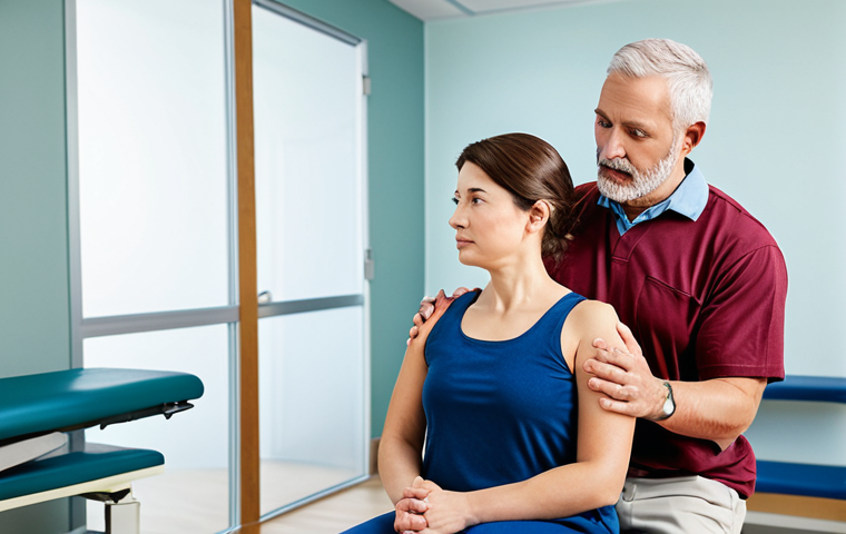 목 통증 보험 적용 치료법 - Ergonomic Workstation Setup**

"A woman working at an ergonomic workstation, demonstrating proper po...
