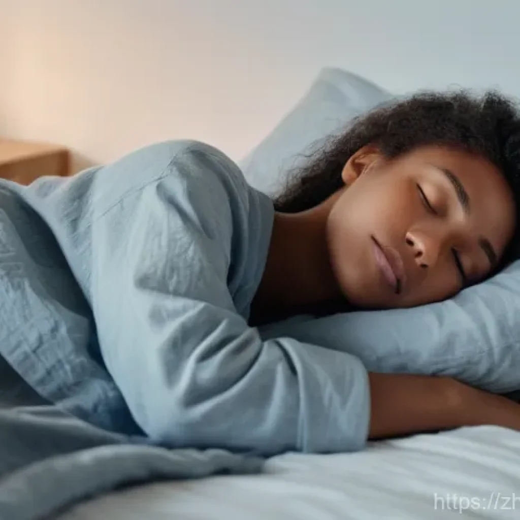 손목터널증후군 초기 증상 - **Prompt 1: Early Morning Numbness**
    A young adult, gender-neutral, with a gentle, slightly dist...